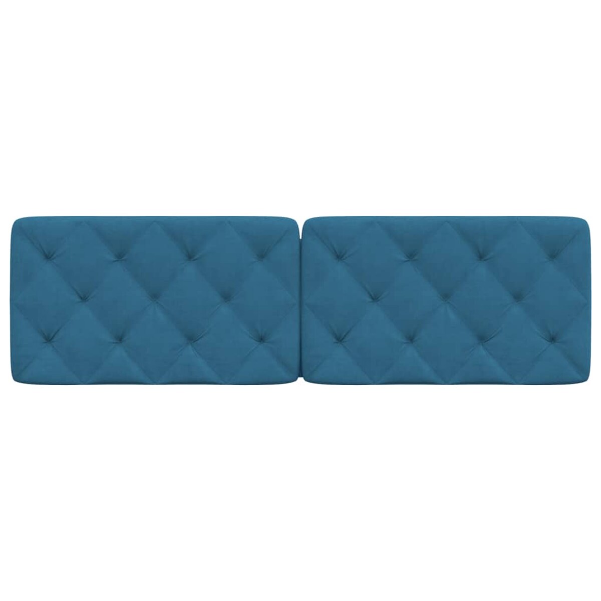 vidaXL Poduszka na wezgłowie, niebieska, 160 cm, aksamitna