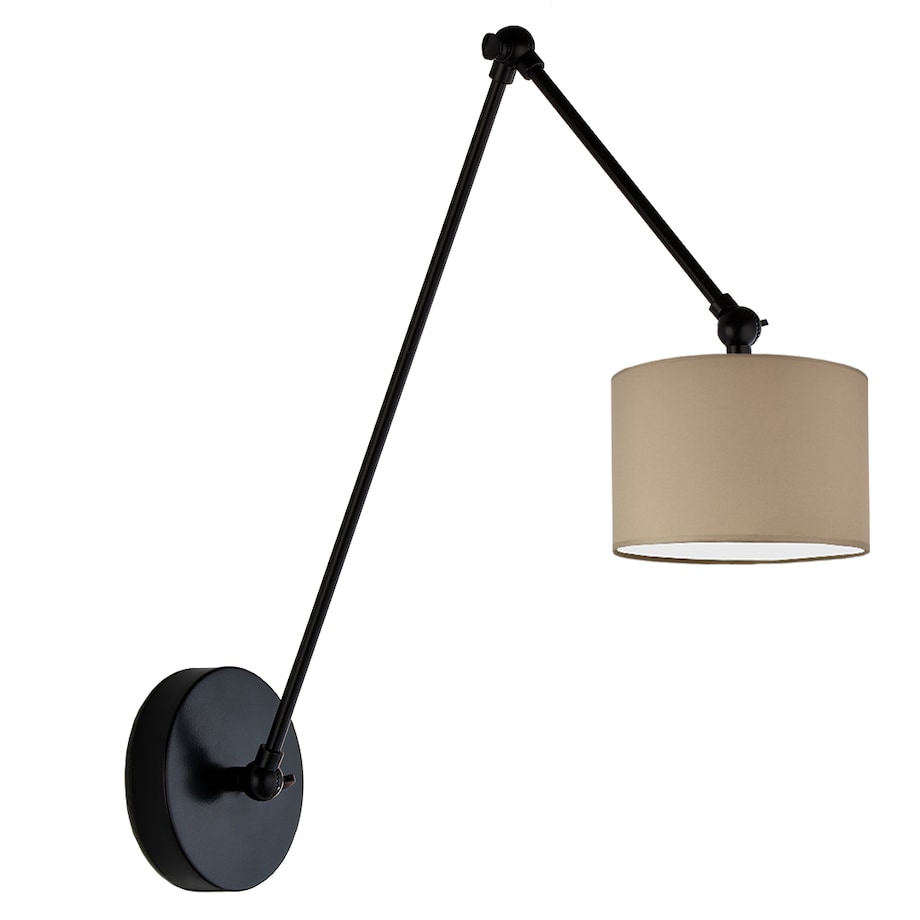 Kinkiet przegubowy lampa ścienna lampa na ścianę regulowany z abażurem walec SOUL II