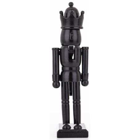 Drewniany Dziadek do Orzechów czarny 26x7,5x6 cm black