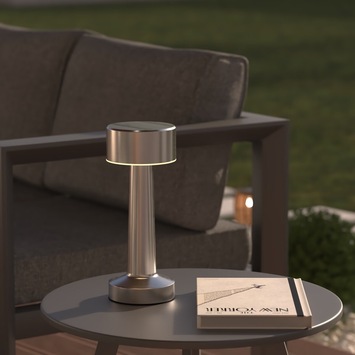 Lampa zewnętrzna z metalu, HALTO, 21 cm