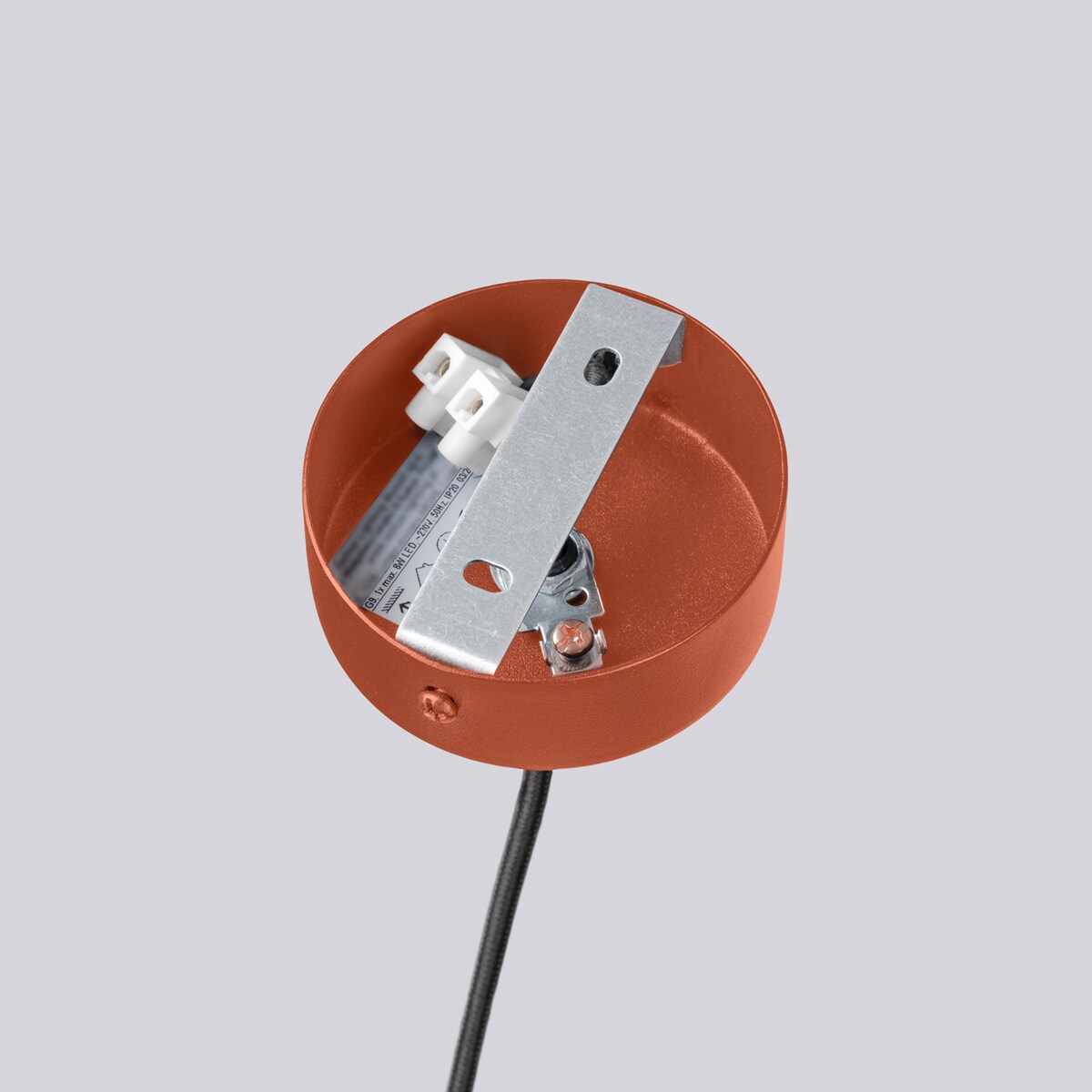 Żyrandol HALO 6 ochra czerwona