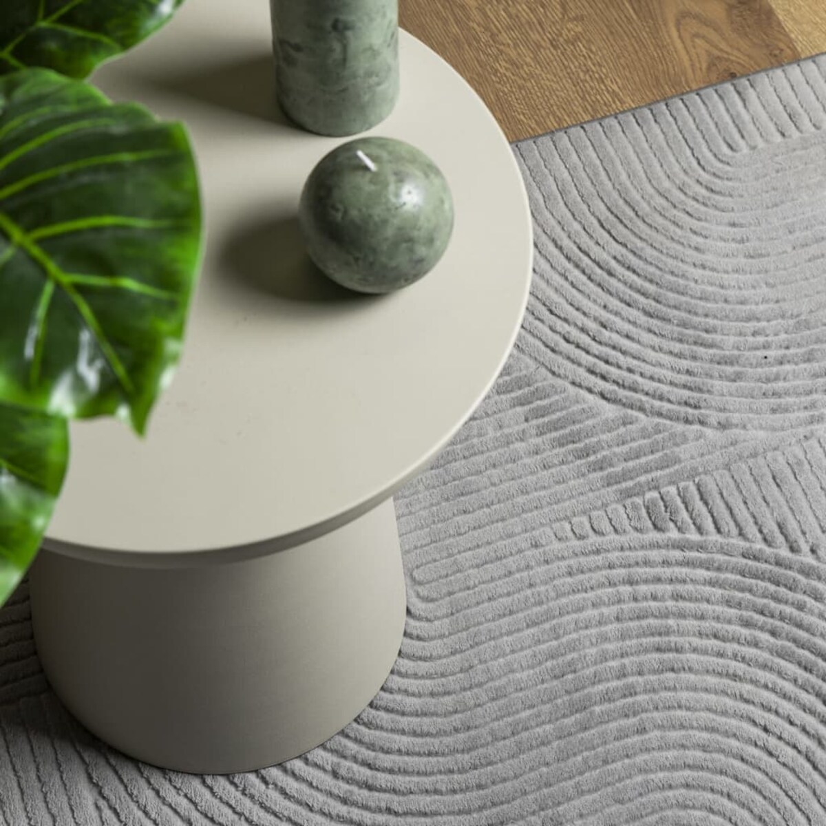 vidaXL Dywan IZA z krótkim włosiem, szary, 240x340 cm