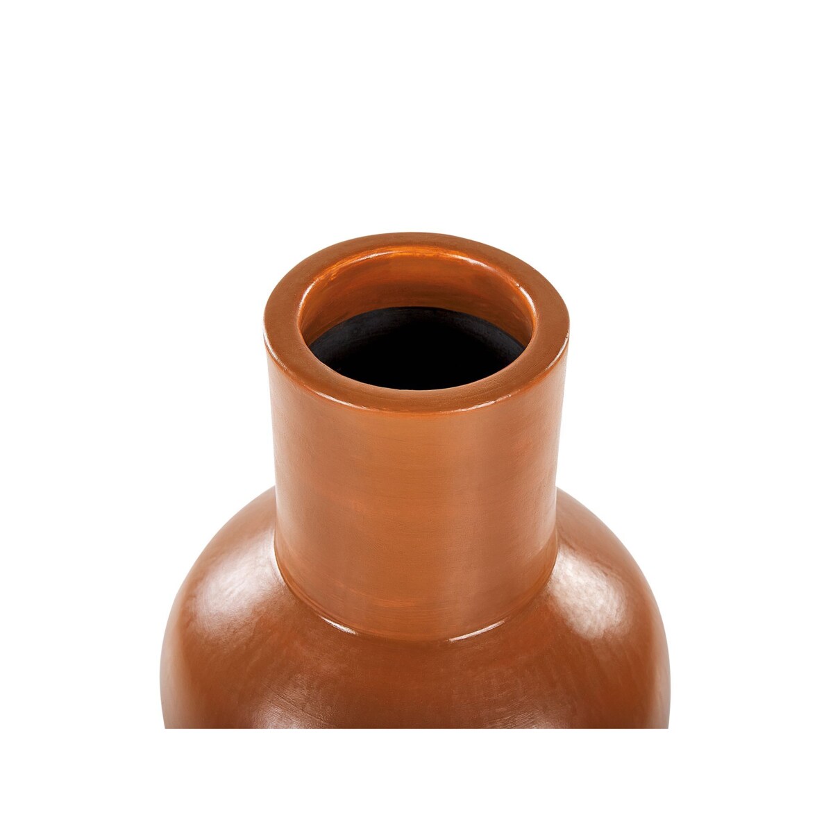 Wazon dekoracyjny z terakoty 37 cm pomarańczowy KARFI