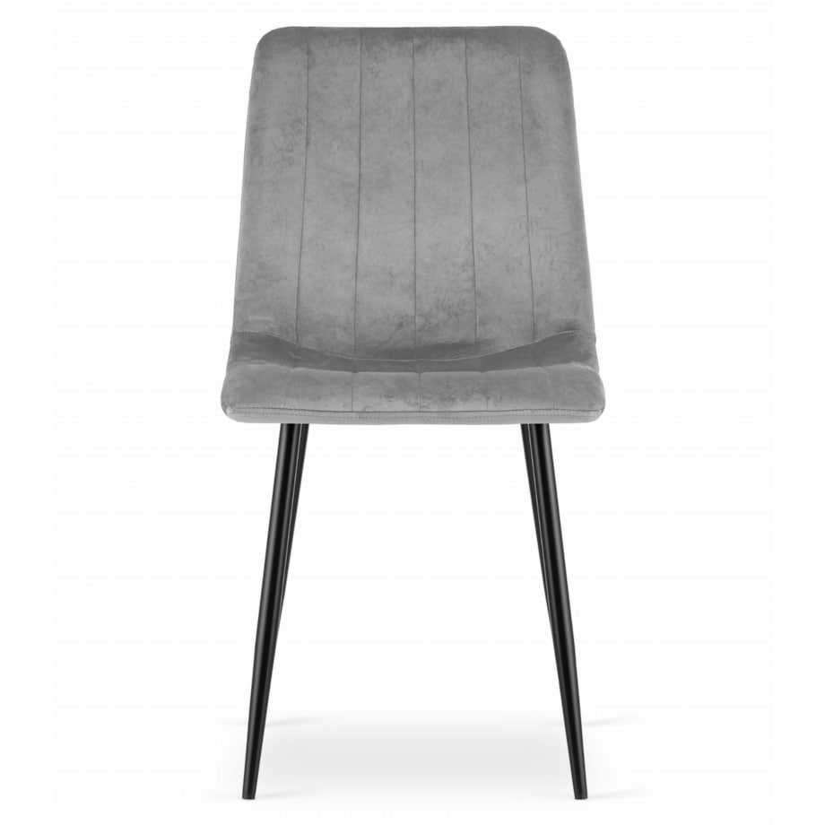 Krzesło Do Jadalni Kuchni Salonu Lava - Jasny Szary Aksamit