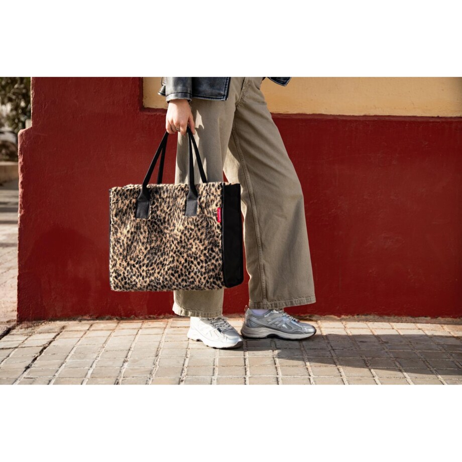 Torba DAILY SHOPPER, leo fake fur