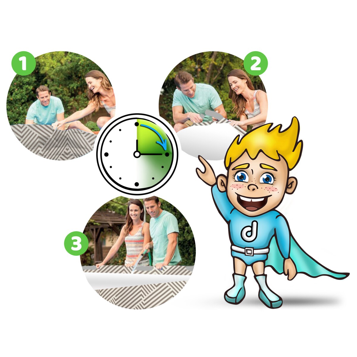 Basen stelażowy ogrodowy z daszkiem 396x107cm Bestway 12w1 zestaw