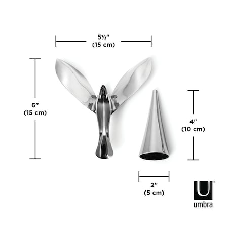 Otwieracz do butelek srebrny Tipsy, Umbra