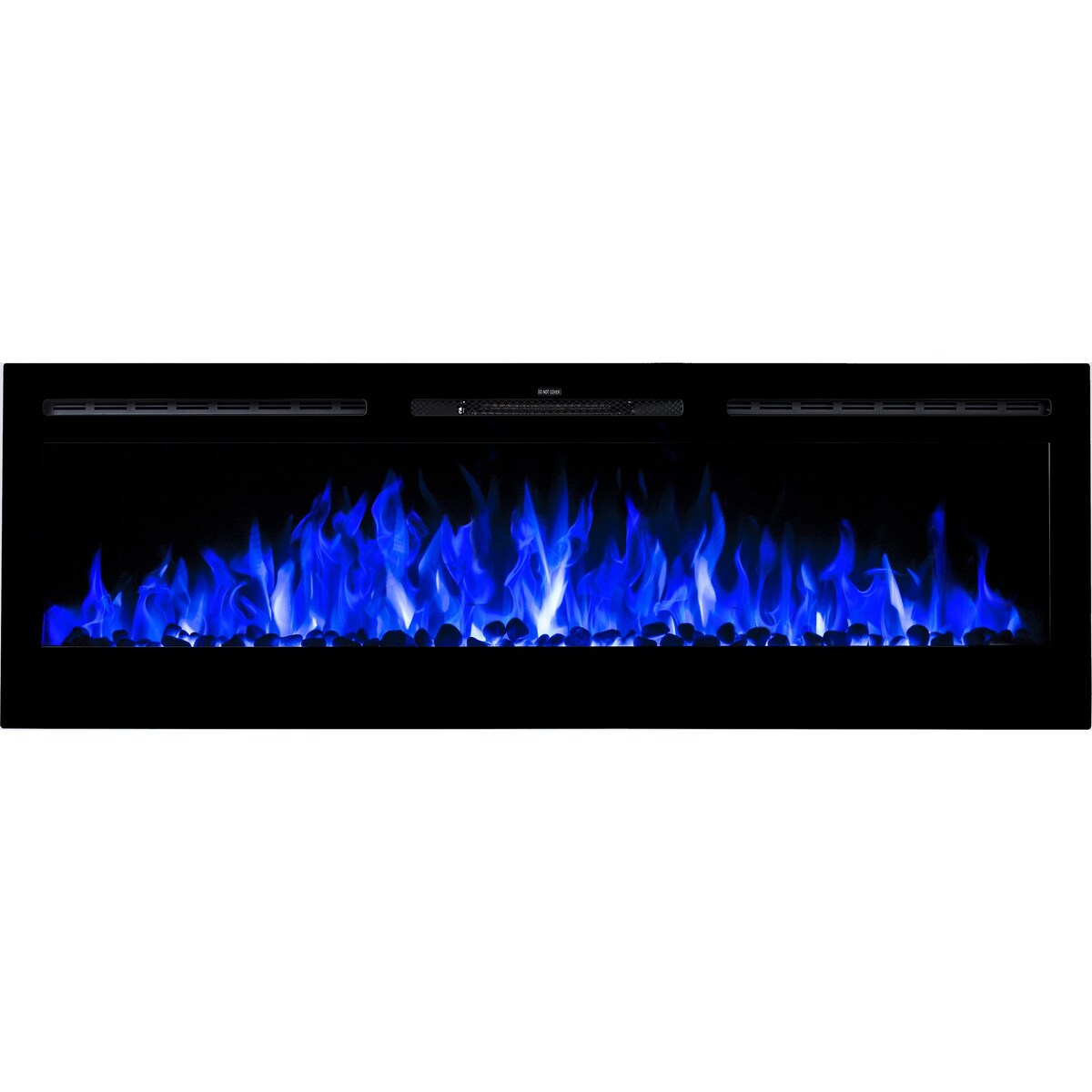 Kominek elektryczny AFLAMO Majestic 45 - ścienny i do zabudowy - 115x55x14 cm - kominek LED z funkcją grzania 750/1500 W