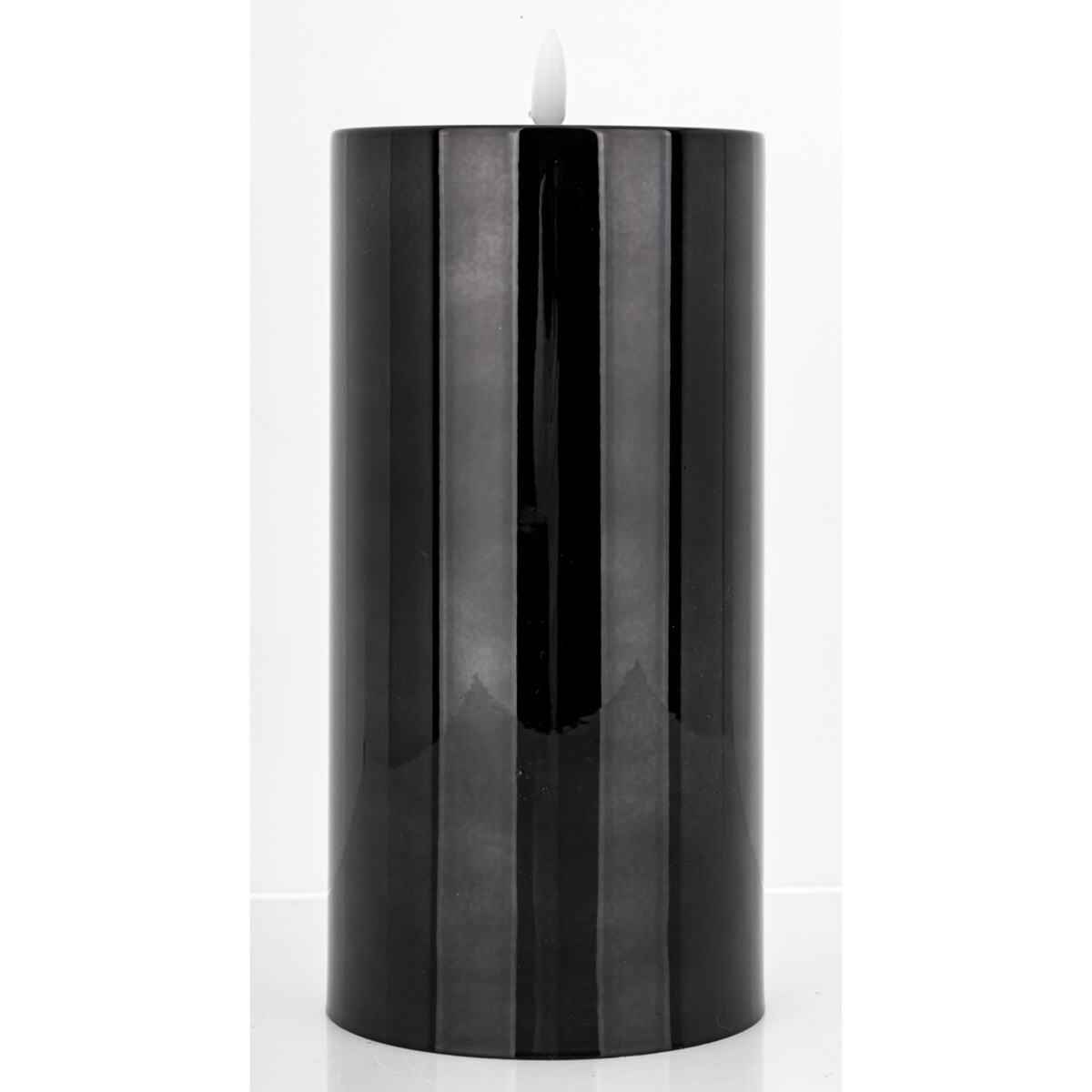 Świeca LED z tworzywa sztucznego Timer 22x10x10 cm BATTI-2 big czarna