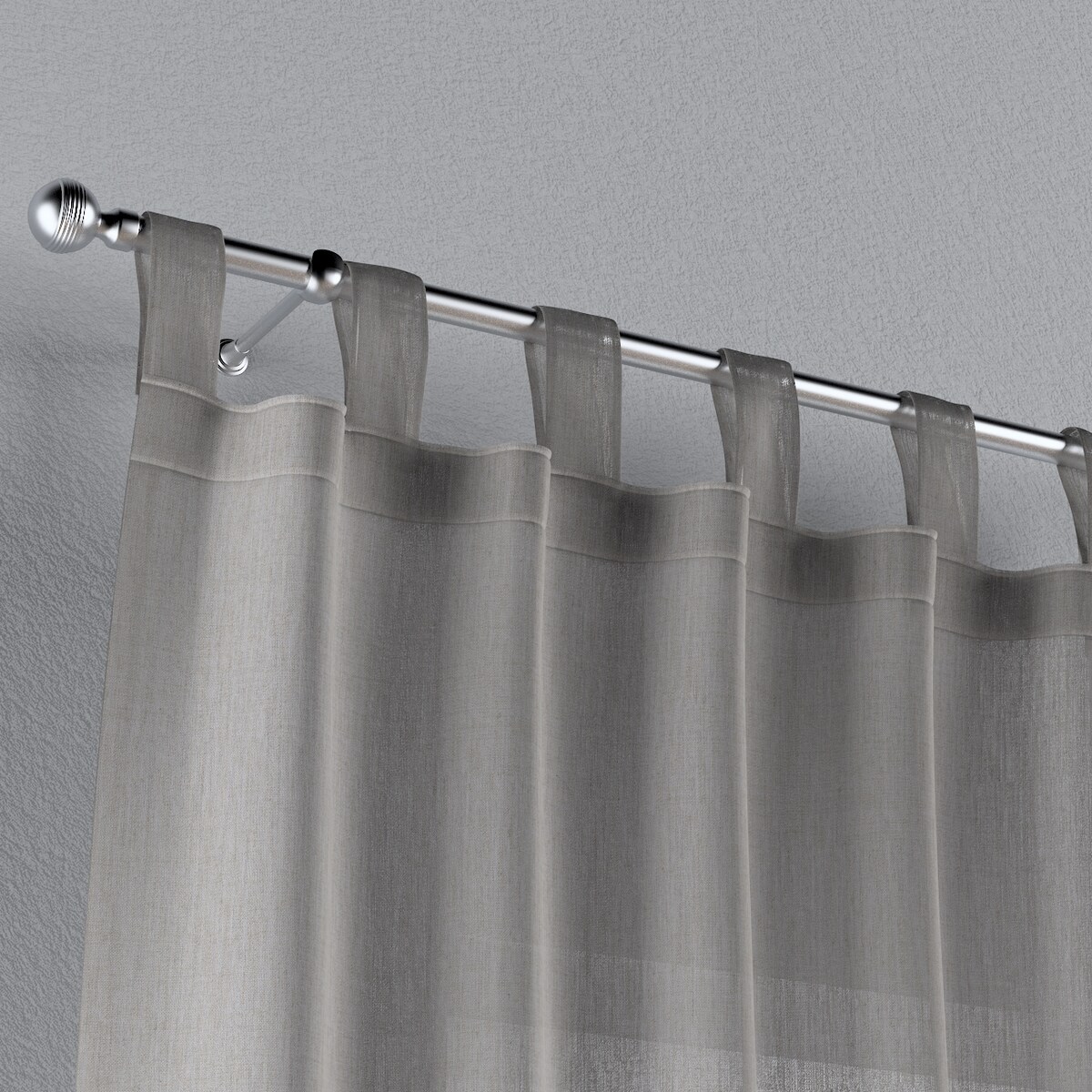 Zasłona na szelkach 1 szt. 130x245 jasno beżowy