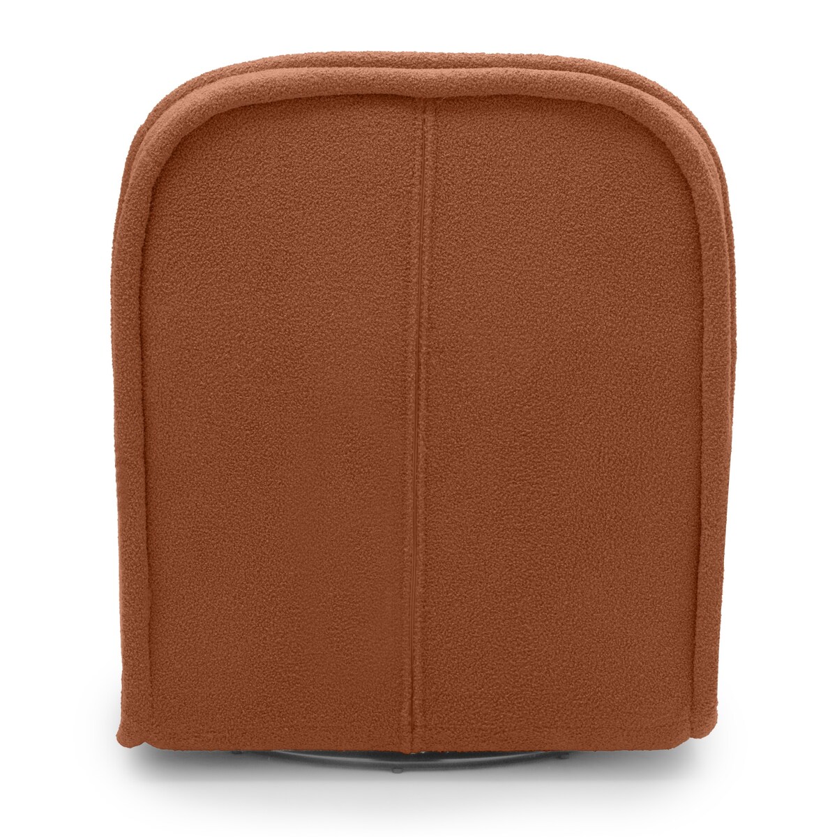 Fotel obrotowy 88x70x90 cm ROTARI bouclé miedziany