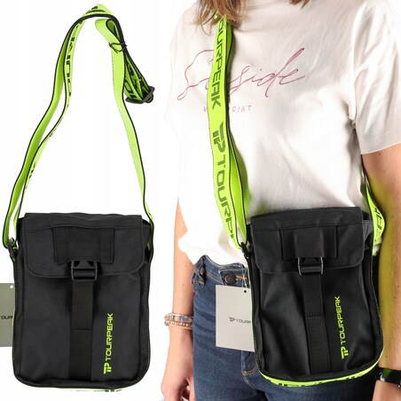 Saszetka Listonoszka Męska Damska Torba Na Ramię Pojemna Solidna Z Paskiem