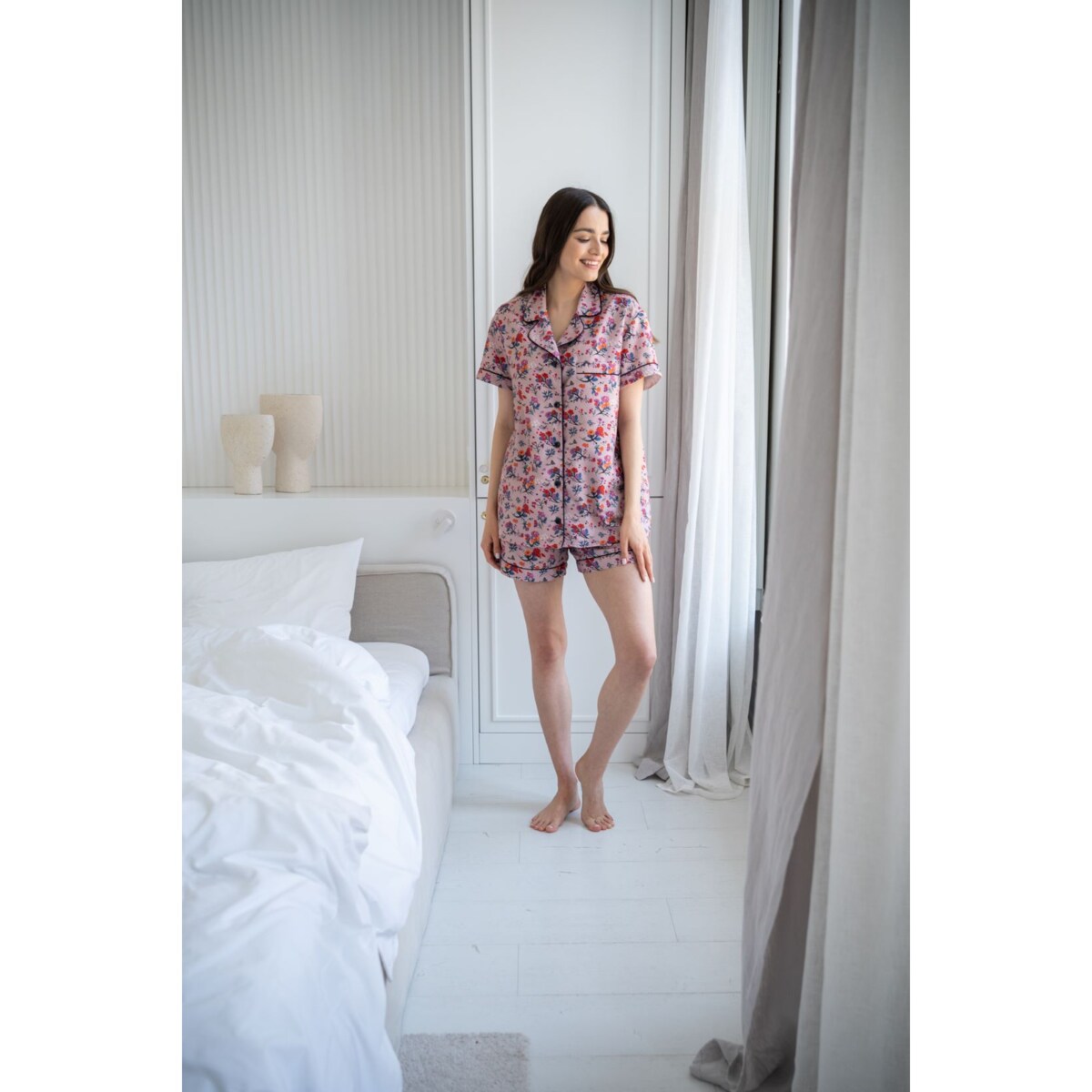 Piżama Angielski pokoik krótka M