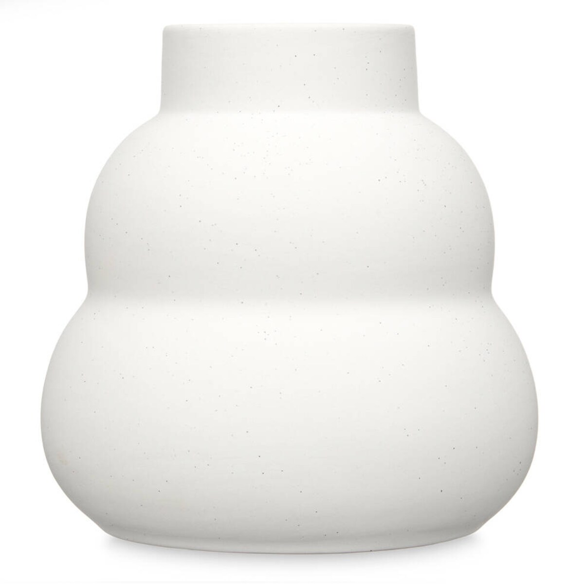 Wazon ceramiczny WIDE, bąbelkowy kształt, biały