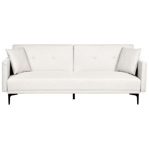 Sofa rozkładana jasnobeżowa LUCAN