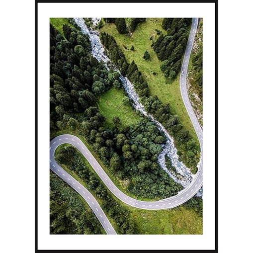 Poster Story, Plakat, Obraz - Toskania z Lotu Ptaka, wymiary 50 x 70 cm