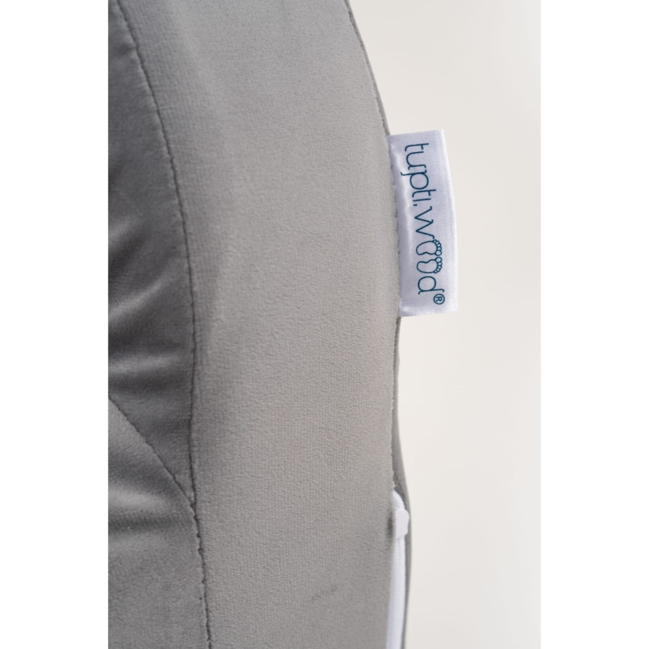 Fotelik piankowy rozkładany - szary