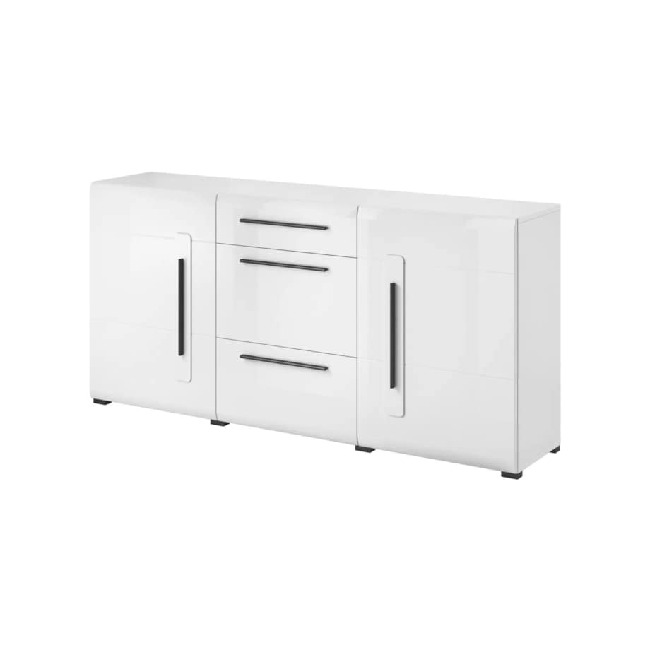 Komoda TULSA 2D3S 180 biała połysk