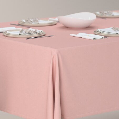 Obrus prostokątny 100 x 100 cm pudrowy róż