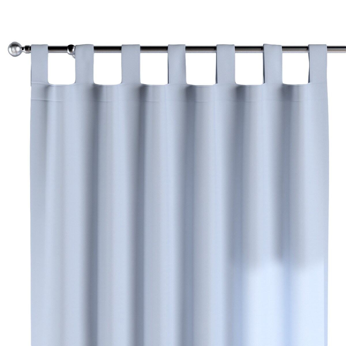 Zasłona na szelkach 1 szt. 130x260 pastelowy niebieski