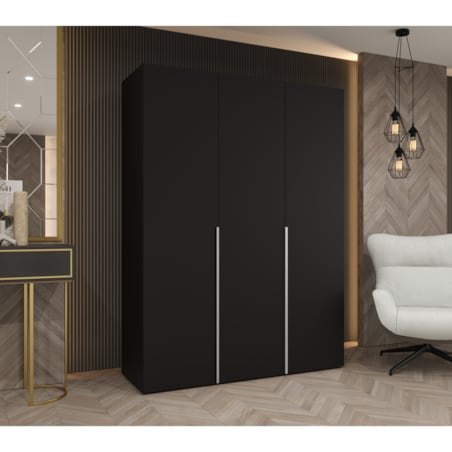 Szafa uchylna otwierana ALICANTE 1 150 wys. 202 cm Czarny + u. Kaszmir