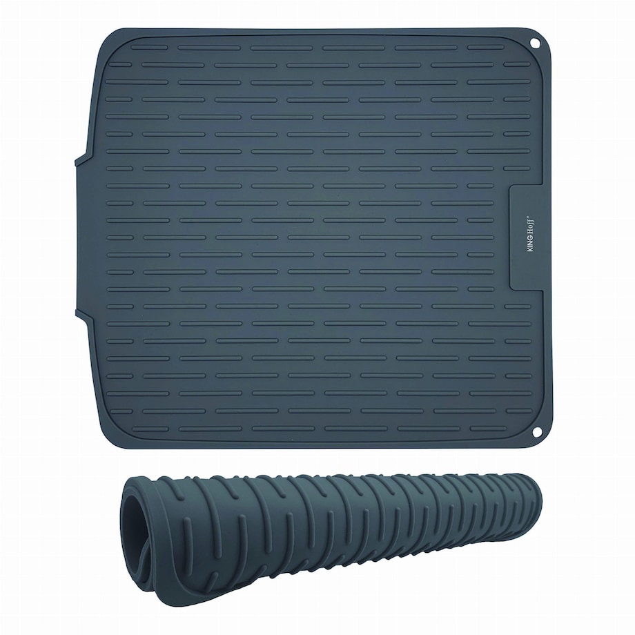 Mata do suszenia naczyń silikonowa 46x40cm szara KINGHOFF