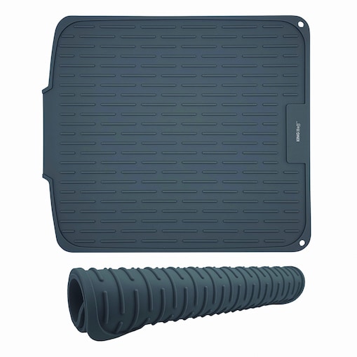 Mata do suszenia naczyń silikonowa 46x40cm szara KINGHOFF