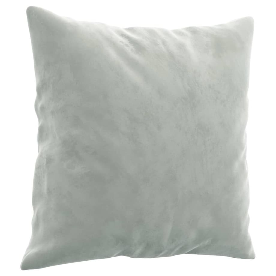 vidaXL 2-osobowa sofa z poduszkami, jasnoszara, 120 cm, aksamit