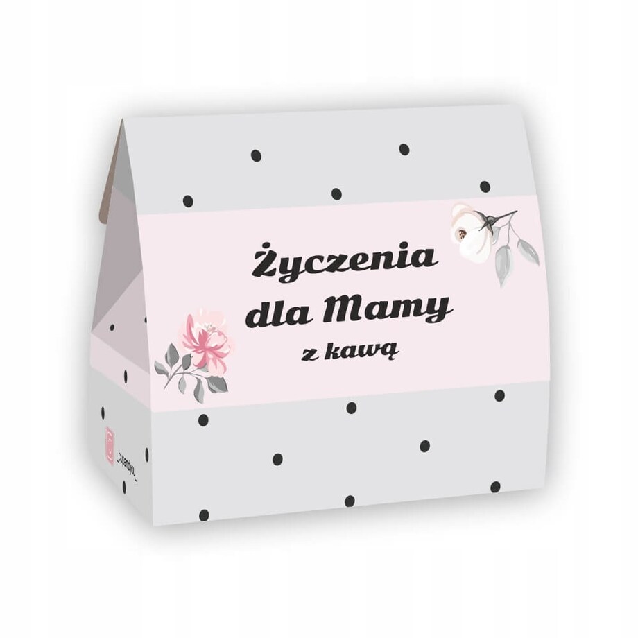 Elegancki zestaw BOX prezentowy DLA MAMY z herbatami i kawami smakowymi