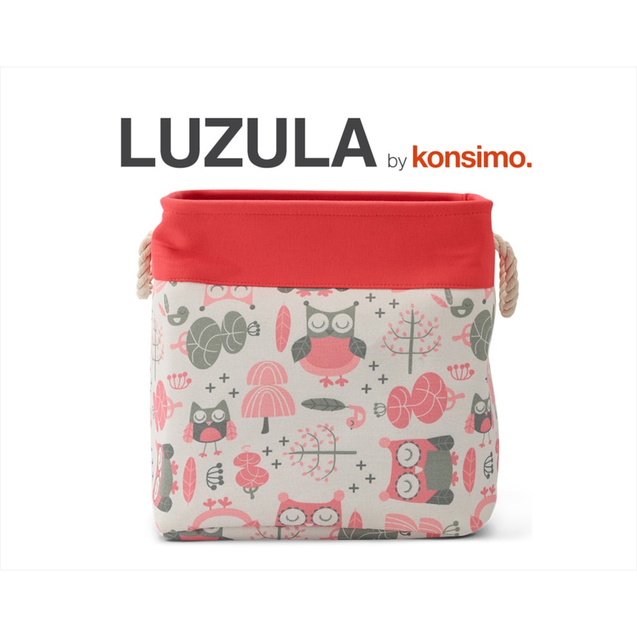 Konsimo LUZULA Kosz, czerwony