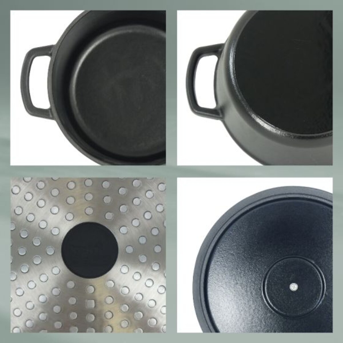 Naczynie żeliwne 3,8 l (czarne) Calido Kela