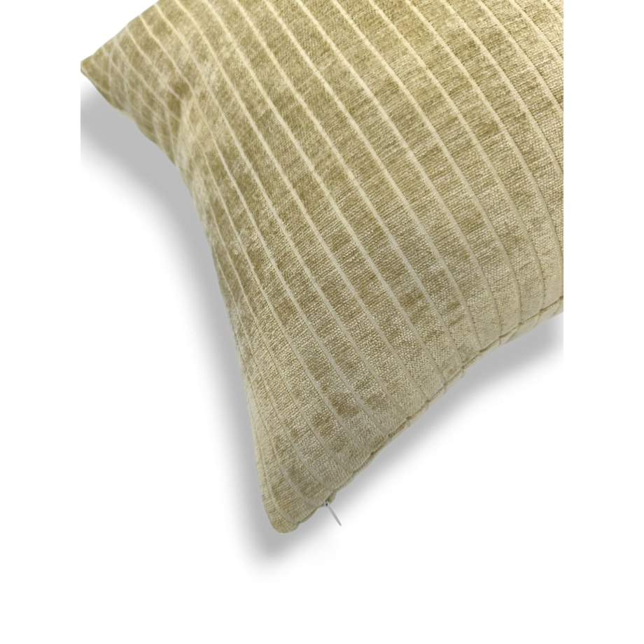 Złocista Oliwka poduszka dekoracyjna w prążki 45x45 Lines