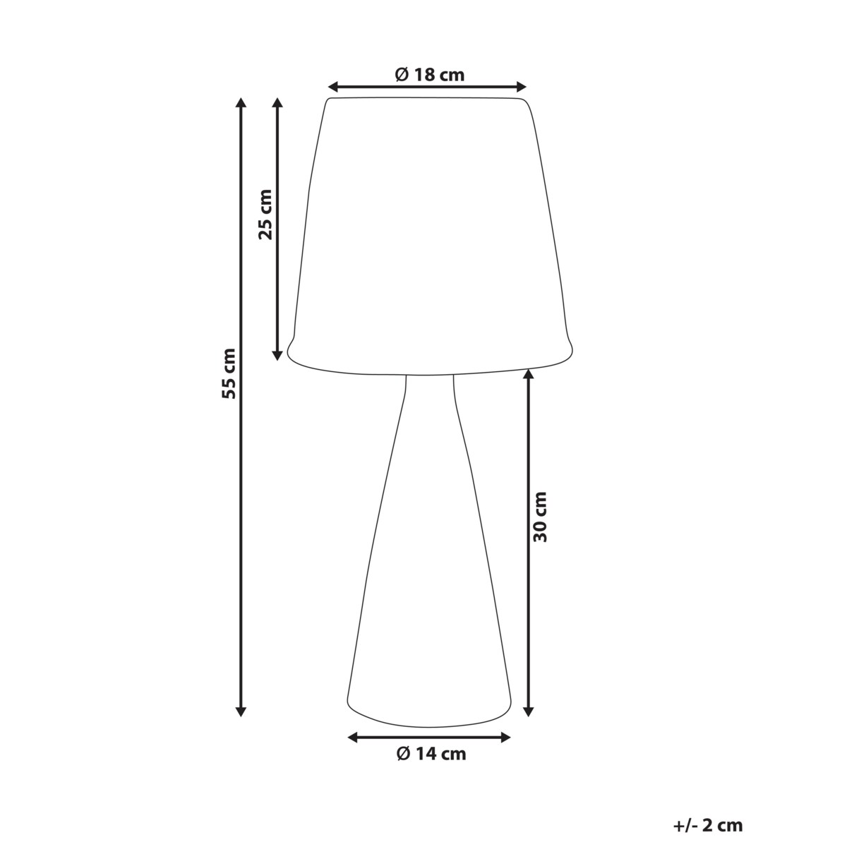 Lampa stołowa MADURU Ceramika Biały