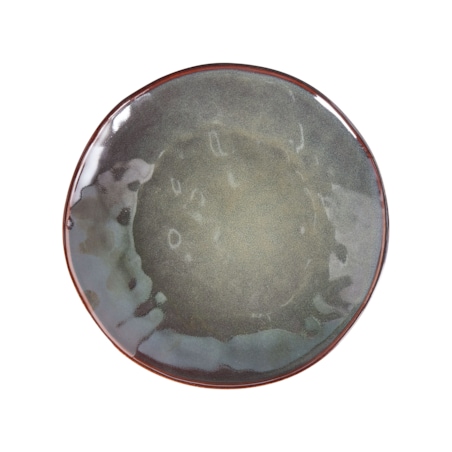 Zestaw 8 dużych talerzy THYME Kamionka Ciemnozielony