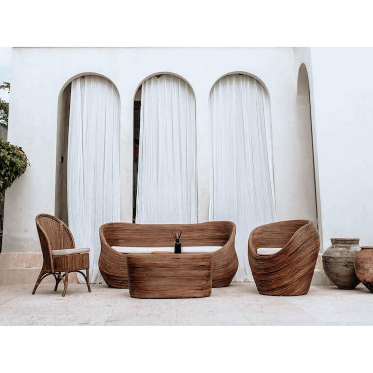 FOTEL RATTANOWY TEGAL LEVI CIEMNY