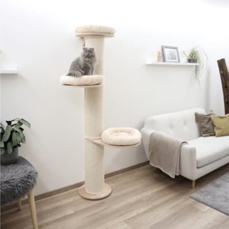 Kerbl Drapak dla kota Dolomit Tower, 187 cm, beżowy