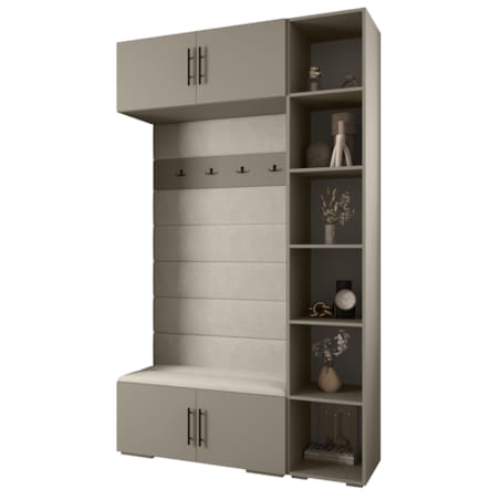 Garderoba do przedpokoju INOVA 3 Z20 kaszmir+czarny+manila02