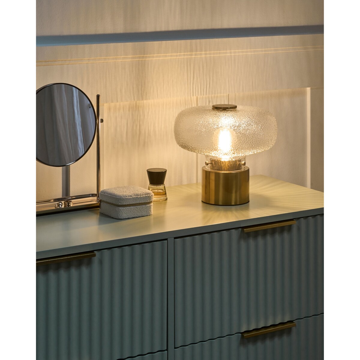 Lampa stołowa TARA Metal Mosiężny