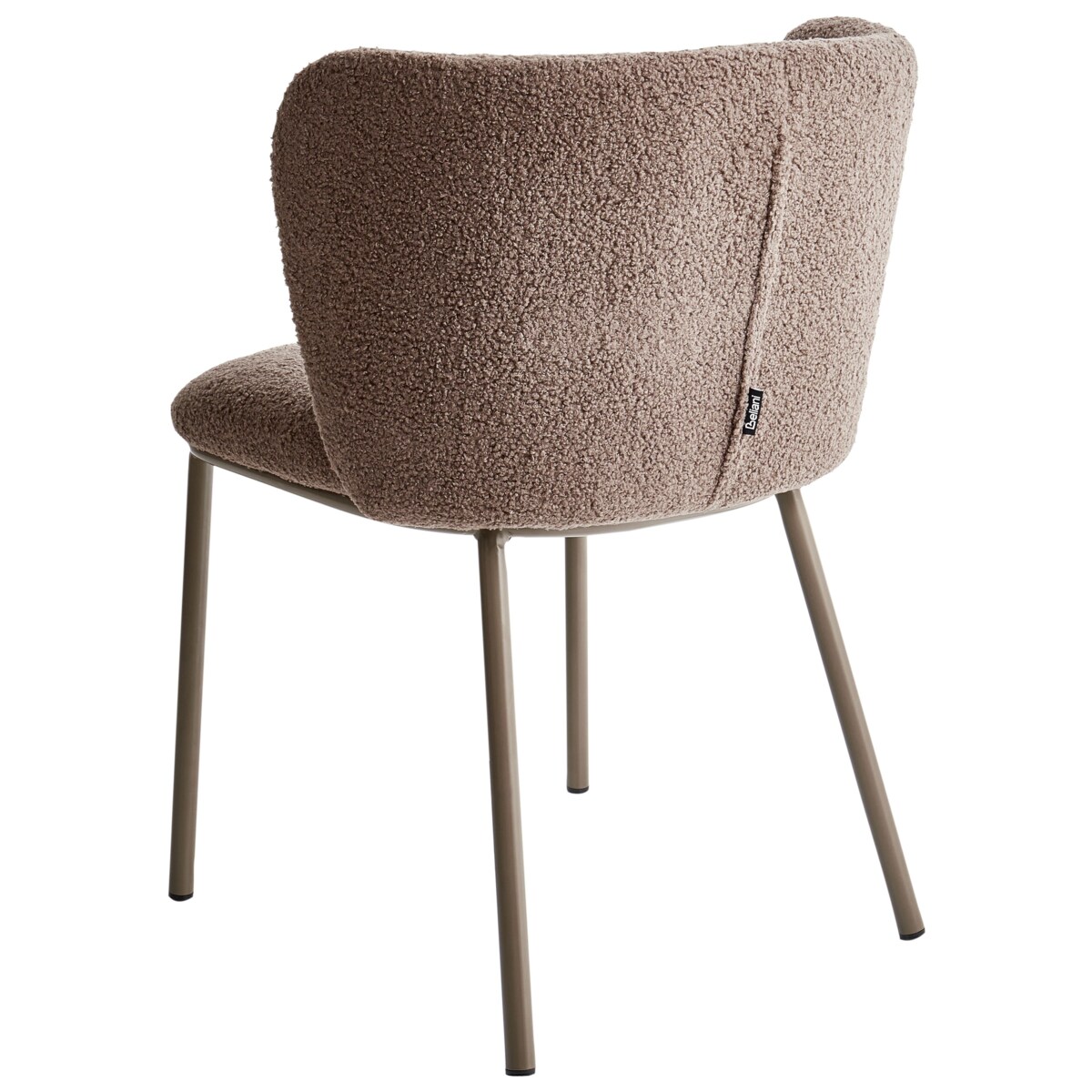 Zestaw 2 krzeseł MINA II Boucle Jasnobrązowy