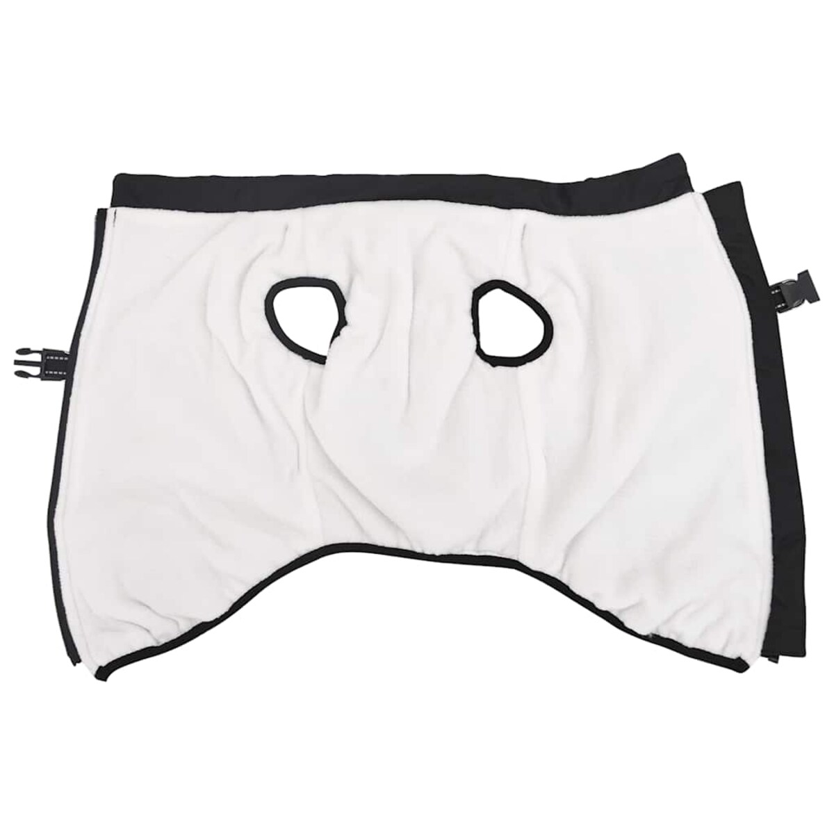 vidaXL Płaszcz dla psa z szelkami, wodoodporny, czarny, L48