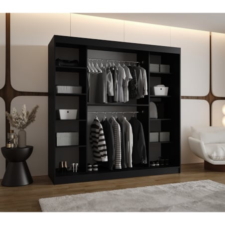 Szafa przesuwna ULTRA 200 czarny