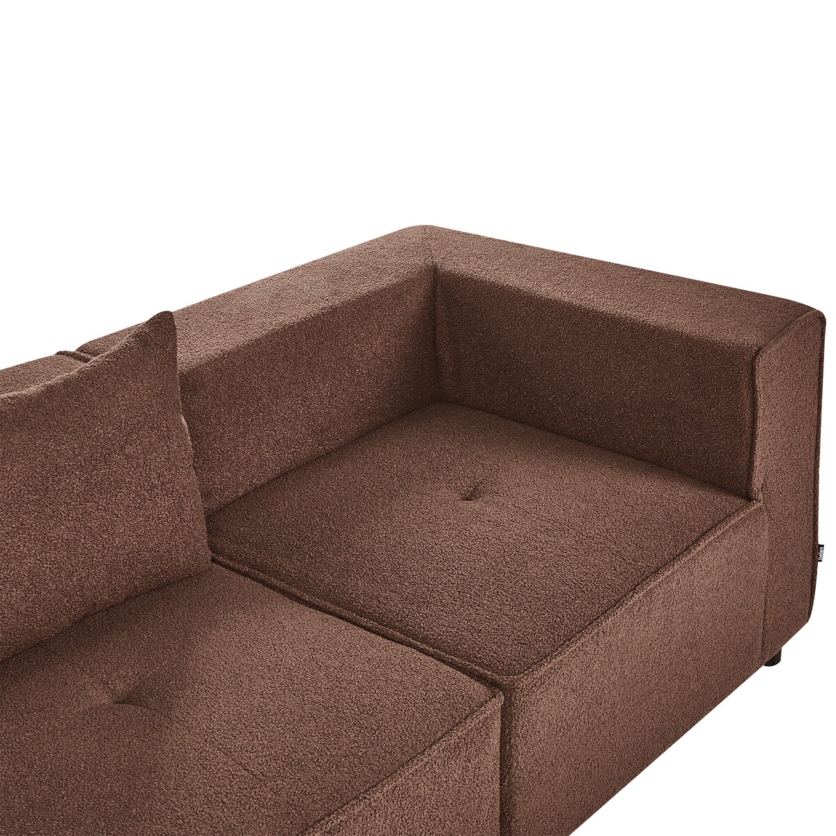 Sofa modułowa dla 2 osób AXEBO Boucle Brązowy
