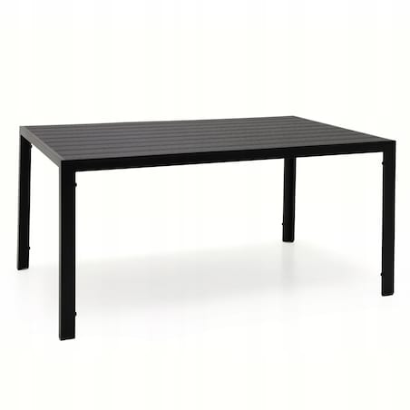 Stół ogrodowy z aluminium czarny