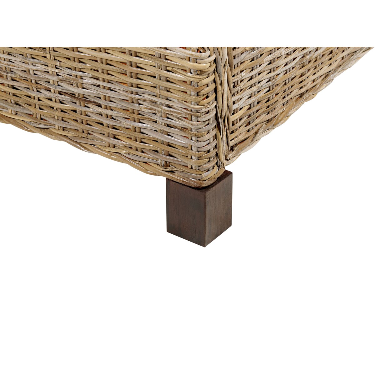 Łóżko rattanowe 180 x 200 cm naturalne SALBRIS