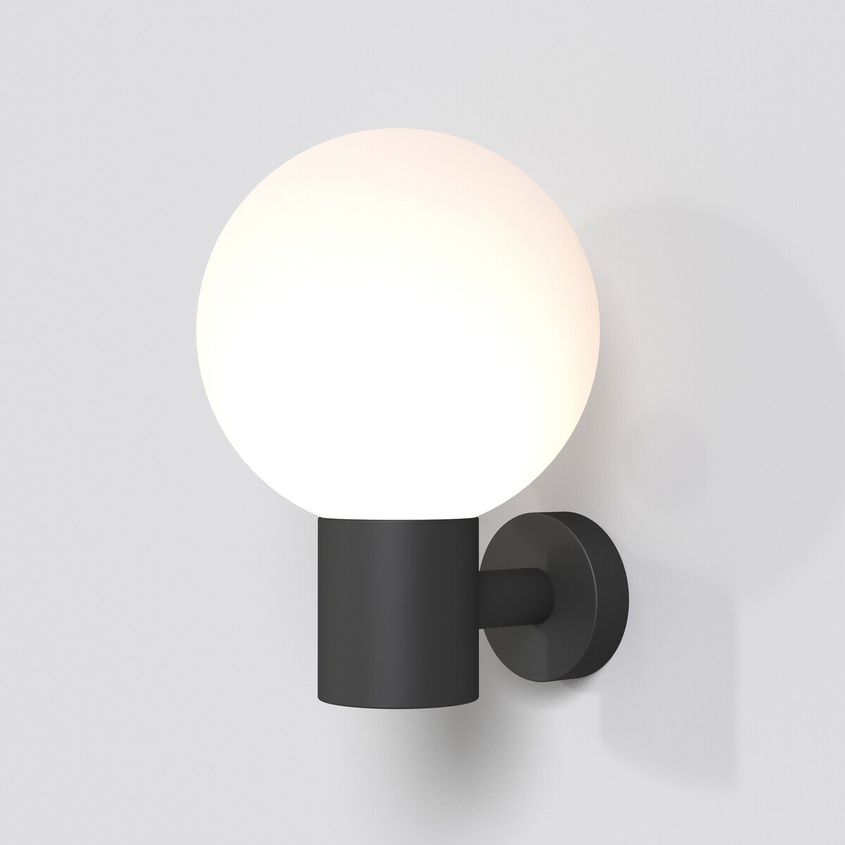Zewnętrzna lampa ścienna Bold O598WL-01B Maytoni kula IP54 czarny