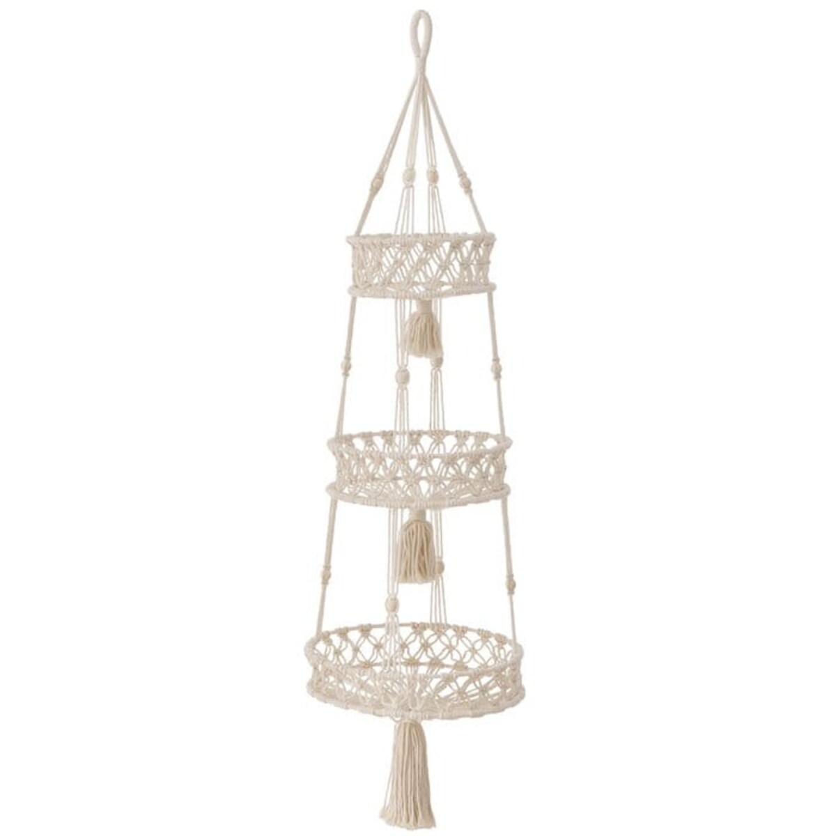 Bawełniany Kosz Wiszący Okrągły 112 cm Koszyk Organizer Osłonka Pojemnik