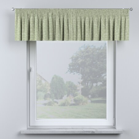 Lambrekin na taśmie marszczącej 390x40 zielony