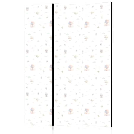 Parawan jednostronny Dla dzieci 135x172 cm 3-częściowy czarny