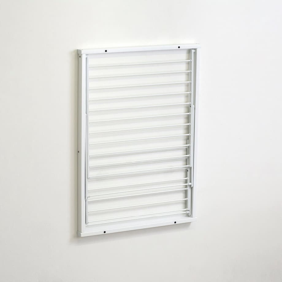 ARREDAMENTI KEVIN Naścienna suszarka na pranie - 64 x 67 cm, Biały