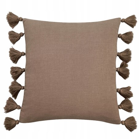 DEKORACYJNA POSZEWKA na poduszkę z naturalnych materiałów STYL BOHO 60x60cm